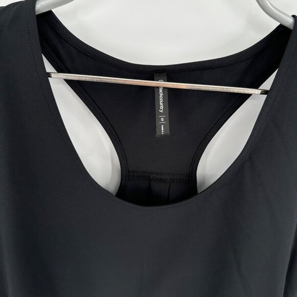 Backcountry Black On the Go Athletic Dress size S Women's Racerback Zip Pockets - Picture 3 of 10